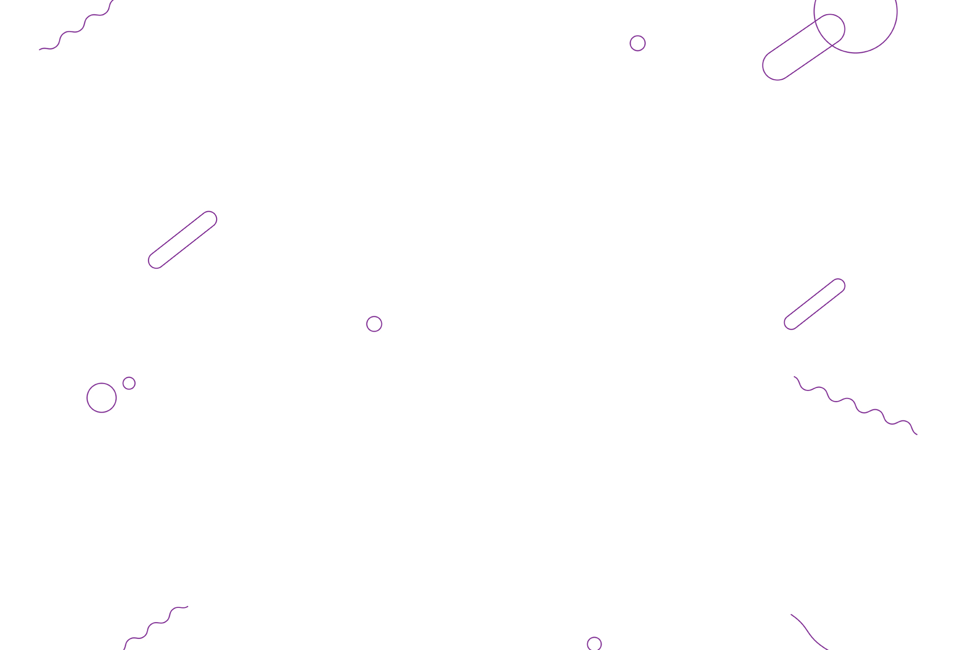 Purple elements on white background