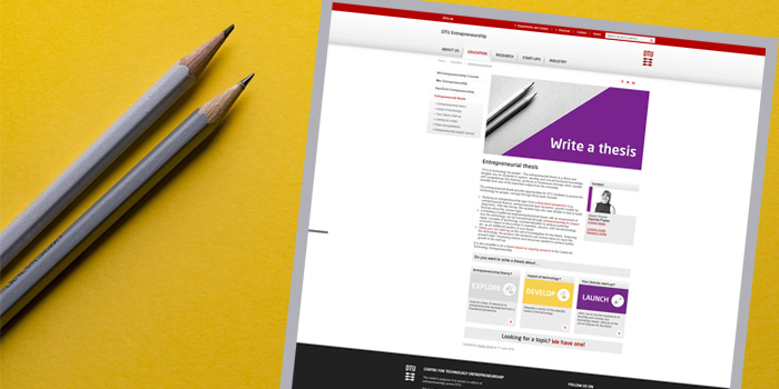 Banner for article about thesis platform